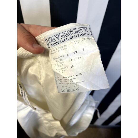 GIVENCHY NOUVELLE BOUTIQUE Classic High Rise Pencil Skirt in White Size 14 - Picture 10 of 11